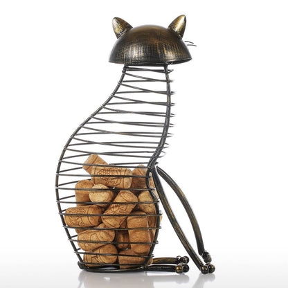Whimsical Kitty Figurine Storage Crate - Luxicro