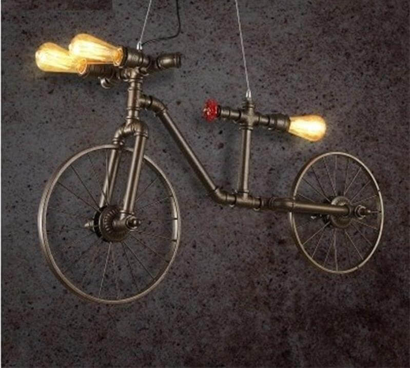 Rustic Metal Bicycle Desk Lamp - Luxicro