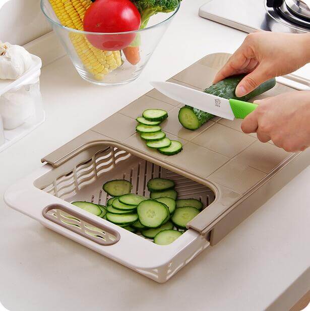 Durable Grip Wooden Cutting Board - Luxicro