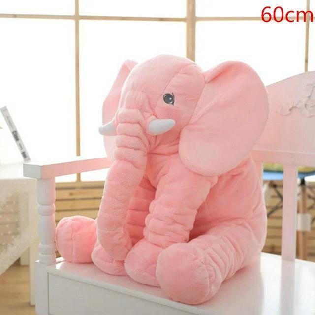 Plush Baby Elephant Stuffed Animal Pillow