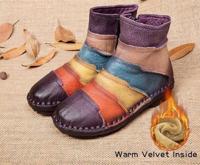 Classic Low Heel Ankle Boots for Women