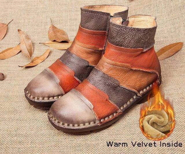 Classic Low Heel Ankle Boots for Women