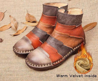Classic Low Heel Ankle Boots for Women