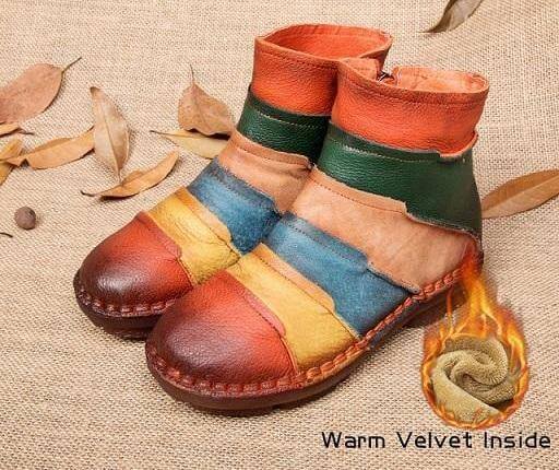 Classic Low Heel Ankle Boots for Women