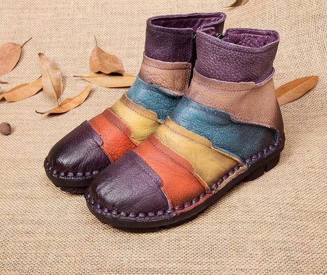 Classic Low Heel Ankle Boots for Women