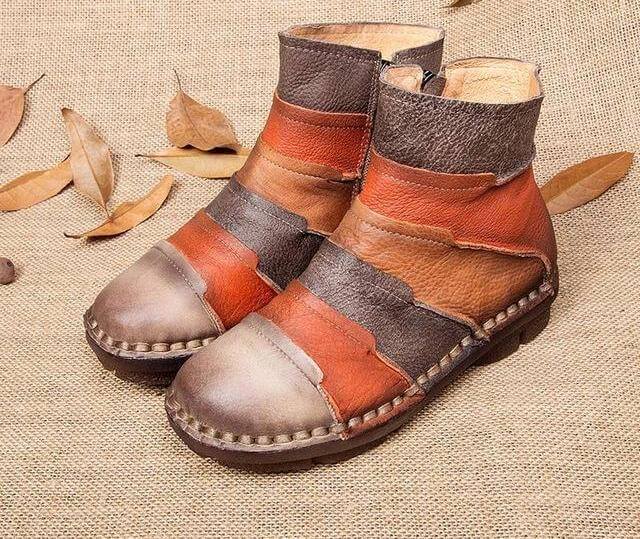 Classic Low Heel Ankle Boots for Women