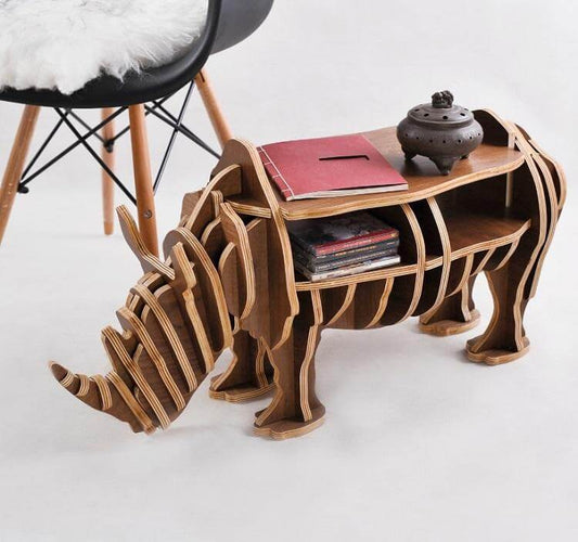 Compact Wooden Rhino Desk - Luxicro