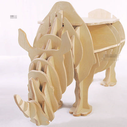 Compact Wooden Rhino Desk