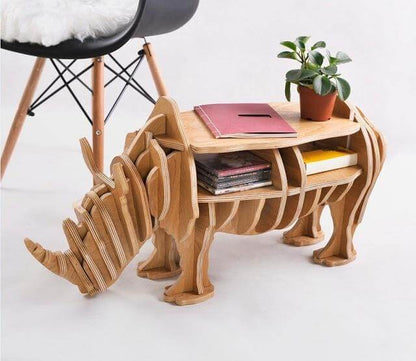 Compact Wooden Rhino Desk