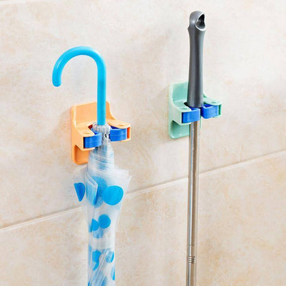 Space Saving Mop Holder 2 Piece Set