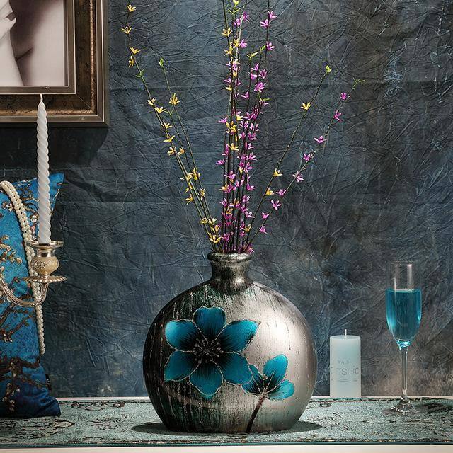 Beautiful Delicate Floral Glass Vase