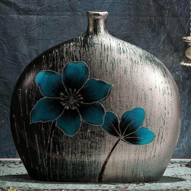 Beautiful Delicate Floral Glass Vase