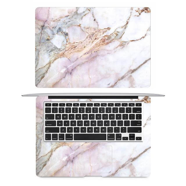 Premium Marble Finish Laptop Skin for Macbooks