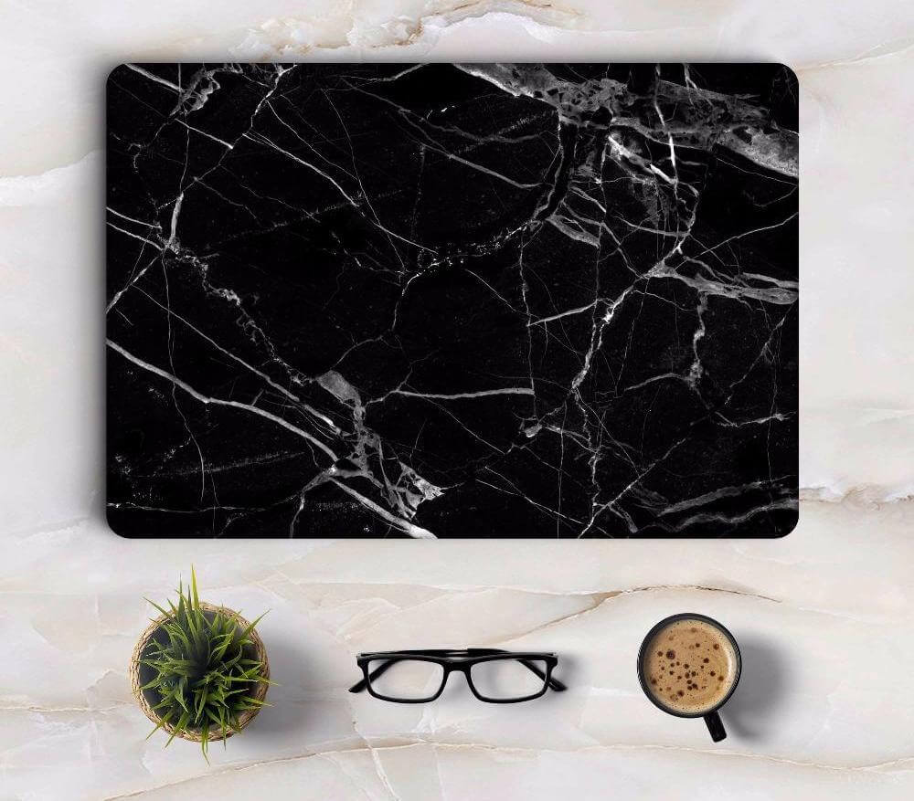 Black Marble Design MacBook Laptop Sticker Decal - Luxicro