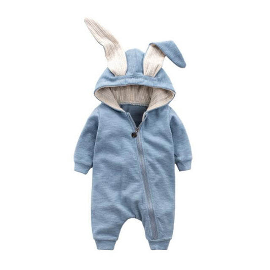 Cozy Baby Bunny Jumpsuit Warm Winter Romper - Luxicro