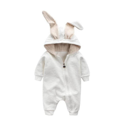 Cozy Baby Bunny Jumpsuit Warm Winter Romper