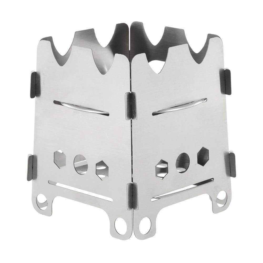 Portable Compact Camping Stove with Stainless Steel Burner - Luxicro