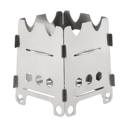 Portable Compact Camping Stove with Stainless Steel Burner - Luxicro