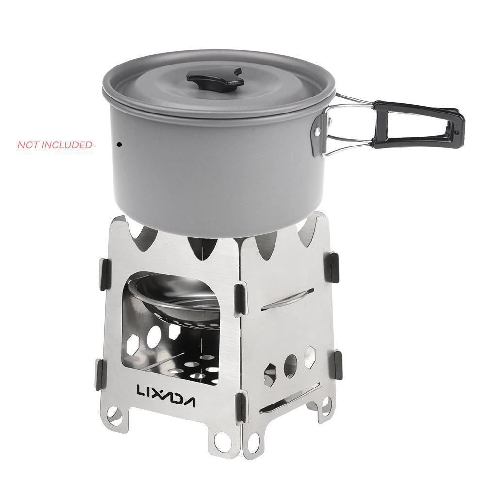 Portable Compact Camping Stove with Stainless Steel Burner