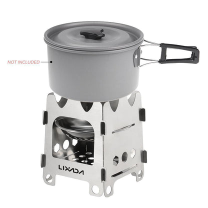 Portable Compact Camping Stove with Stainless Steel Burner