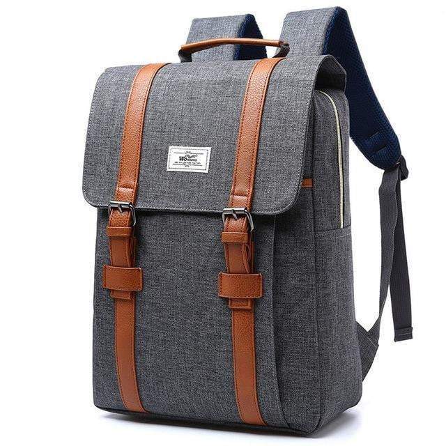 Vintage Chic Cotton School Backpack