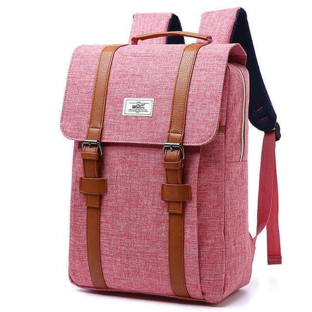 Vintage Chic Cotton School Backpack
