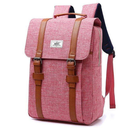 Vintage Chic Cotton School Backpack