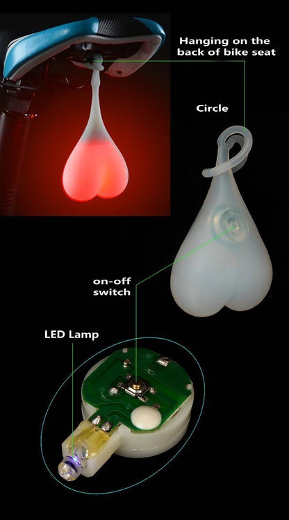Bright Bike Rear Safety Warning Light
