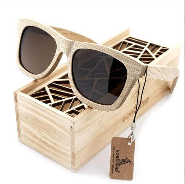 Authentic Handmade Wood Tone Sunglasses - Luxicro
