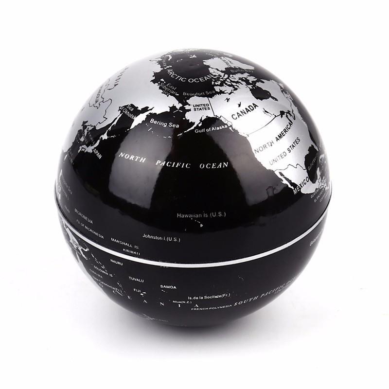 Modern Floating Globe Table Lamp with USB Charger