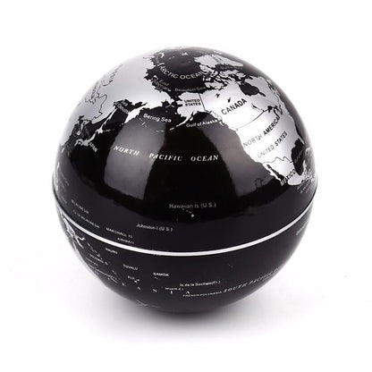 Modern Floating Globe Table Lamp with USB Charger