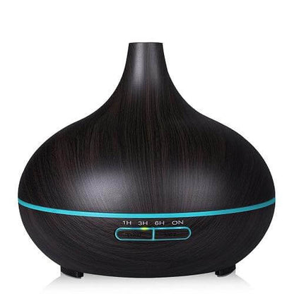 Essential Oil Cool Mist Wooden Diffuser Lamp