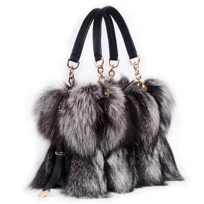 Premium Real Fur Ladies Shoulder Bag
