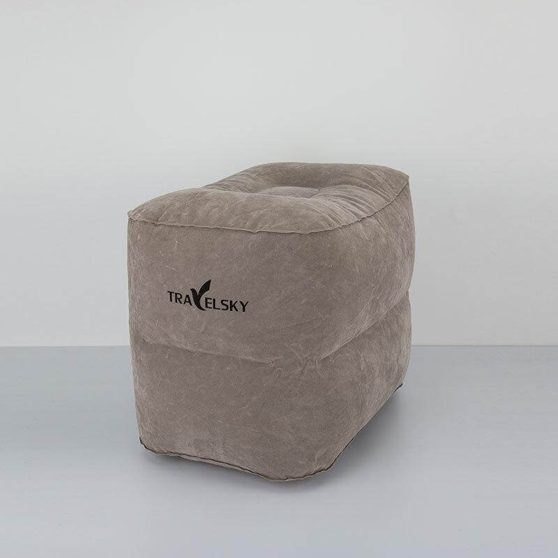 Compact Air Travel Footrest Cushion