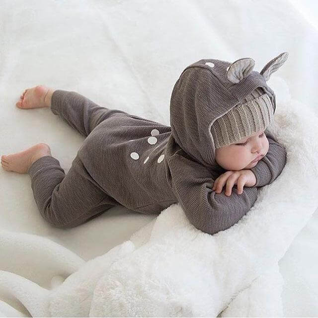 Adorable Plush Bear Jumpsuit Costume