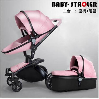 Luxury 3 Piece Baby Stroller Pram Set