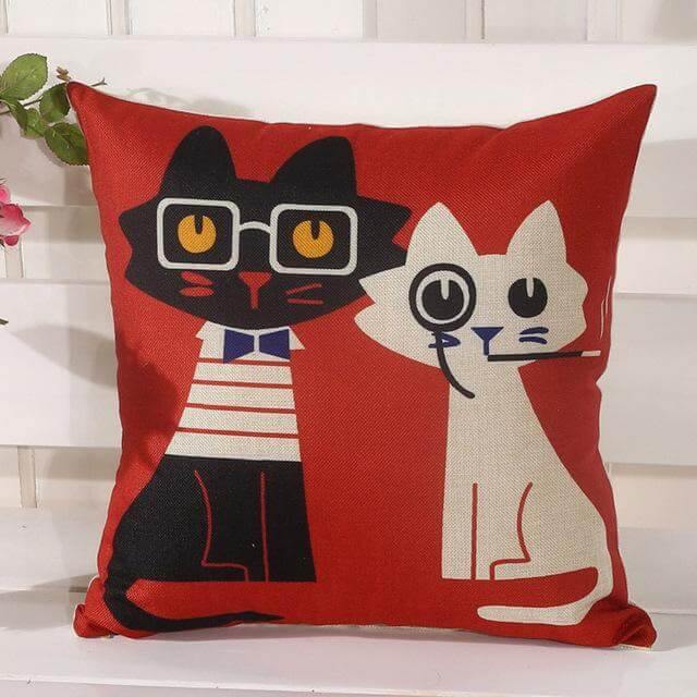 Adorable Cat Plush Pillow Cases - Luxicro