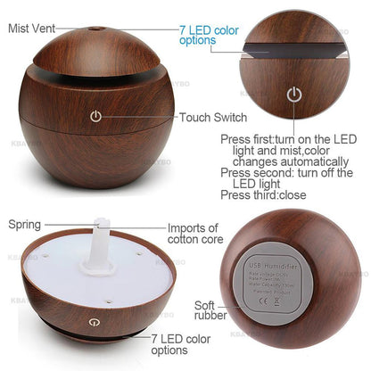 Mini Air Purifier Essential Oil Diffuser