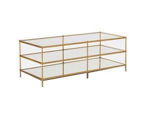 Stylish Metal Glass Coffee Table