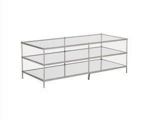 Stylish Metal Glass Coffee Table