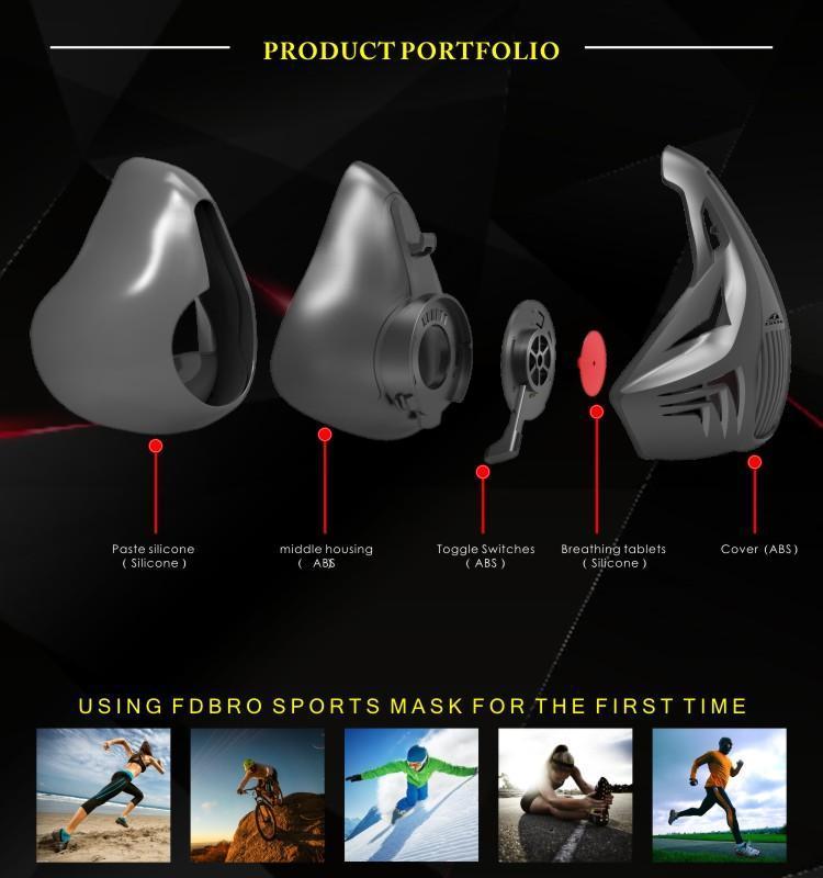 Breathing Resistance Fitness Mask For Athletic Training