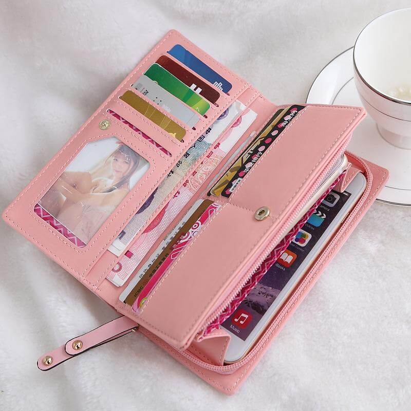 Stylish Kitty Zipper Pouch Wallet