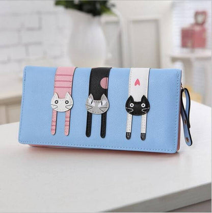 Stylish Kitty Zipper Pouch Wallet - Luxicro