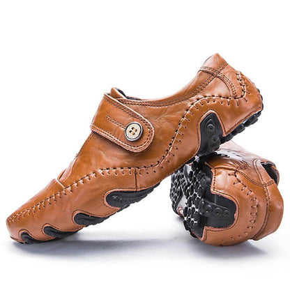Premium Leather Mens Walking Shoes - Luxicro