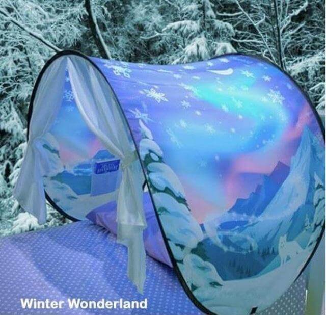 Cozy Kids Play Tent Winter Wonderland Stars - Luxicro