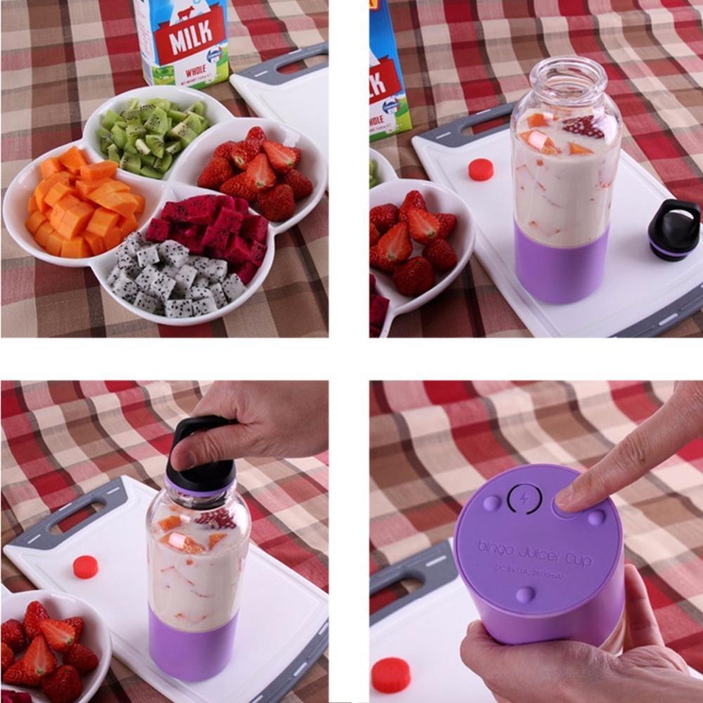 Compact USB Rechargeable Juice Blender Bottle