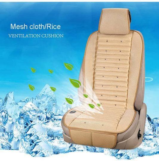Cooling Car Seat Cover with Built-In Electric Fan - Luxicro
