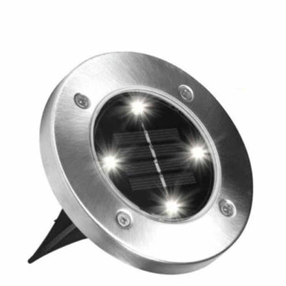 Outdoor Solar LED Garden Disk Lights