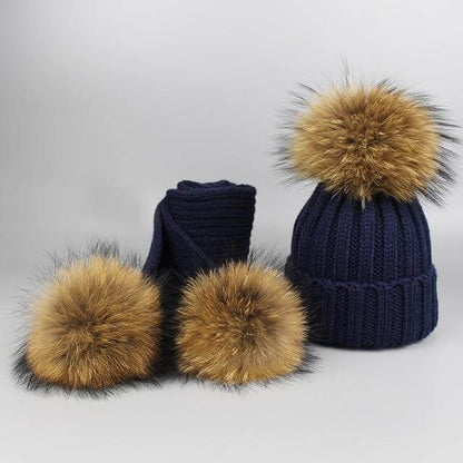 Cozy Faux Fur Hat and Scarf Set