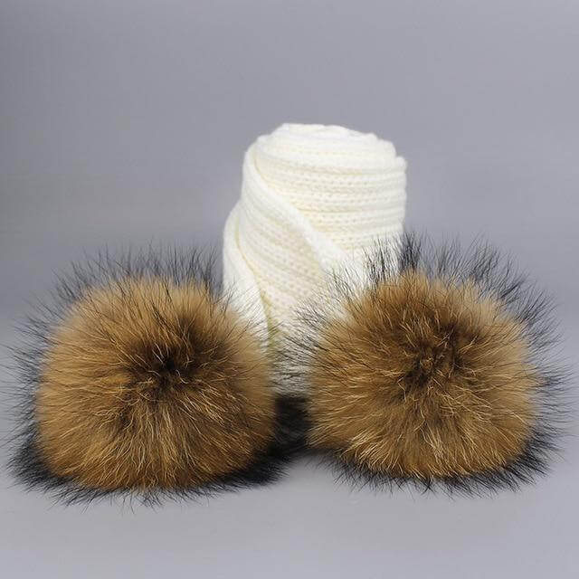 Warm Soft Hat Scarf Gift Set